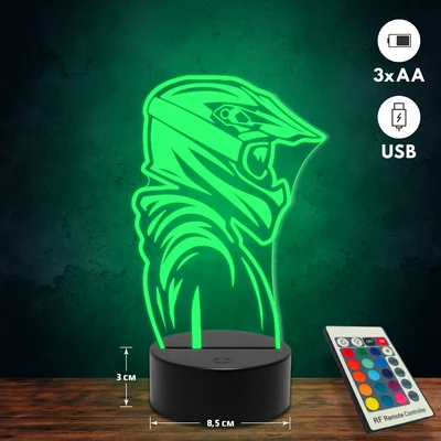 Cross motoros 3D Led lámpa