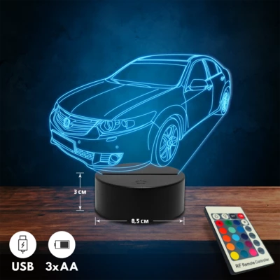 Honda Accord VIII autós 3D Led lámpa