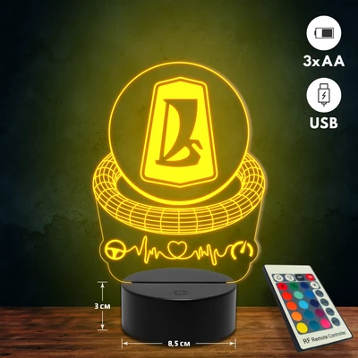 Lada logós 3D Led lámpa