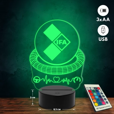 IFA logós 3D Led lámpa