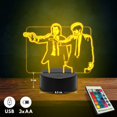 Ponyvaregény 3D Led lámpa