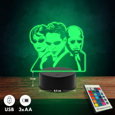 Mátrix 3D Led lámpa