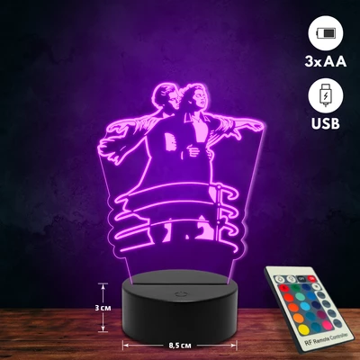 Titanic 3D Led lámpa