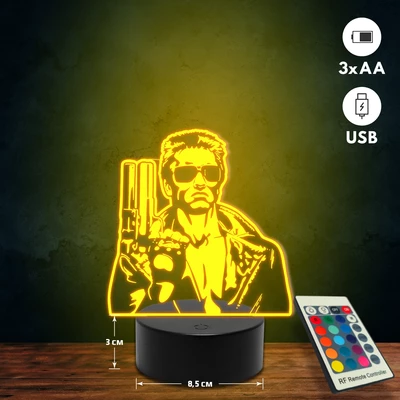 Terminátor 3D Led lámpa