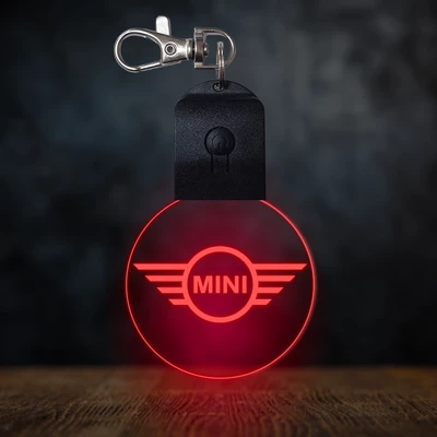 Mini Cooper világító led kulcstartó