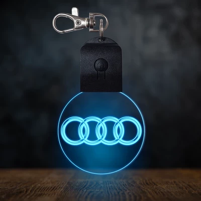 Audi világító led kulcstartó