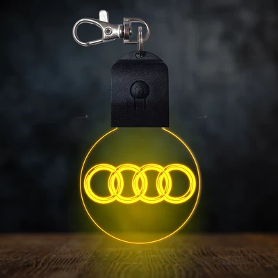 Audi világító led kulcstartó