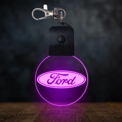 Ford világító led kulcstartó