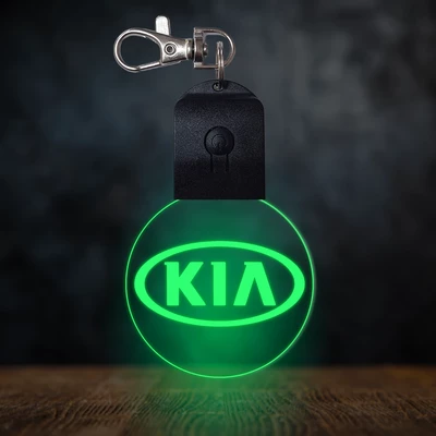Kia világító led kulcstartó