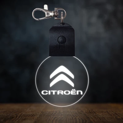 Citroën világító led kulcstartó