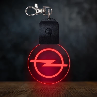 Opel világító led kulcstartó