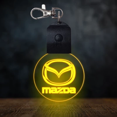 Mazda világító led kulcstartó