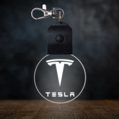 Tesla világító led kulcstartó