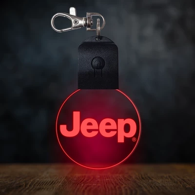 Jeep világító led kulcstartó