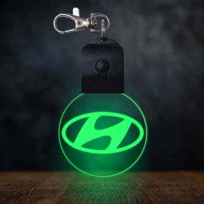 Hyundai világító led kulcstartó