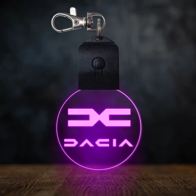 Dacia világító led kulcstartó