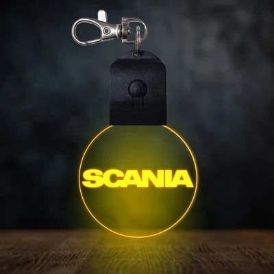 Scania világító led kulcstartó