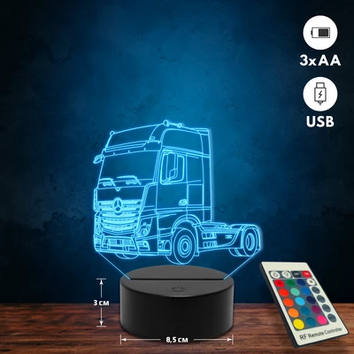 Mercedes Benz Actros kamionos 3D Led lámpa