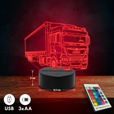 MAN kamionos 3D Led lámpa