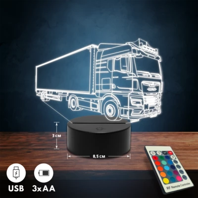 MAN TGX 18.430 kamionos 3D Led lámpa