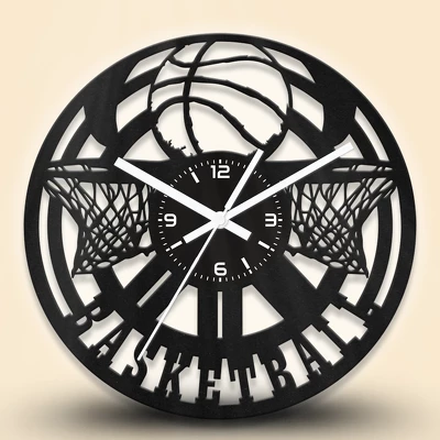 Kosárlabdás fa falióra