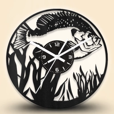 Kárász halas fa falióra