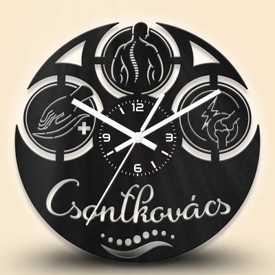 Csontkovács fa falióra