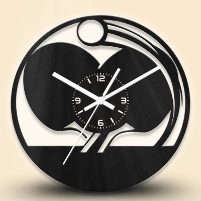 Asztalitenisz fa falióra