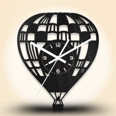 Hőlégballon fa falióra