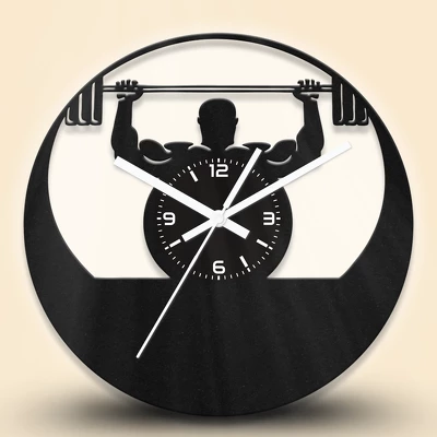 Súlyemelő fa falióra