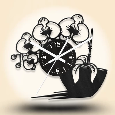 Orchideás fa falióra