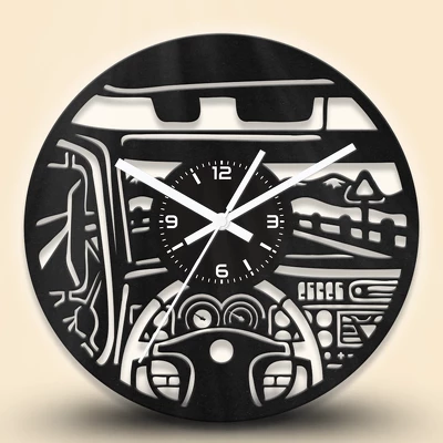 Kamion sofőr fa falióra