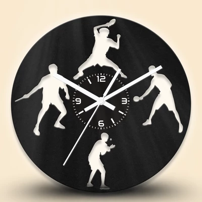 Asztalitenisz fa falióra