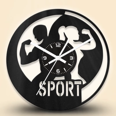 Személyi edző fa falióra