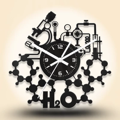 Vegyész fa falióra