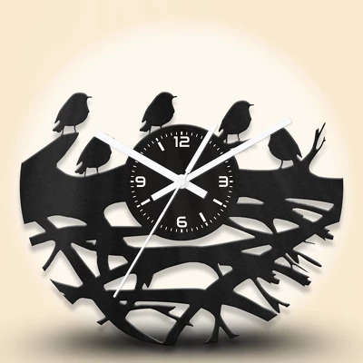 Madárfészek fa falióra