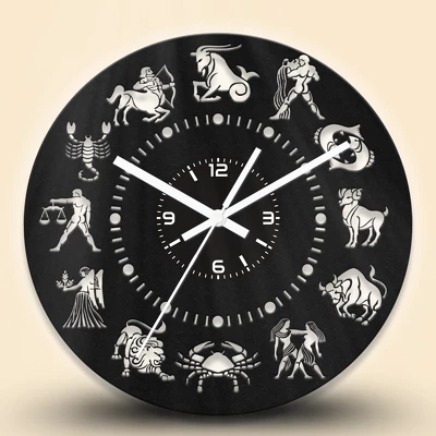 Csillagjegyes fa falióra