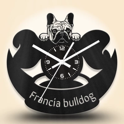 Francia bulldog kutyafejes fa falióra