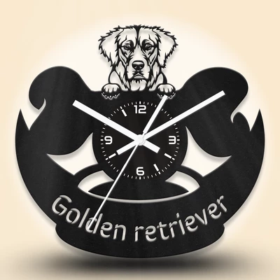 Golden Retriever kutyafejes fa falióra