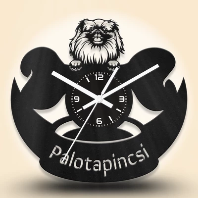 Palotapincsi kutyafejes fa falióra