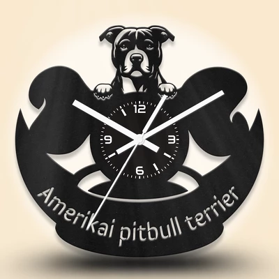 Amerikai pitbull terrier kutyafejes fa falióra