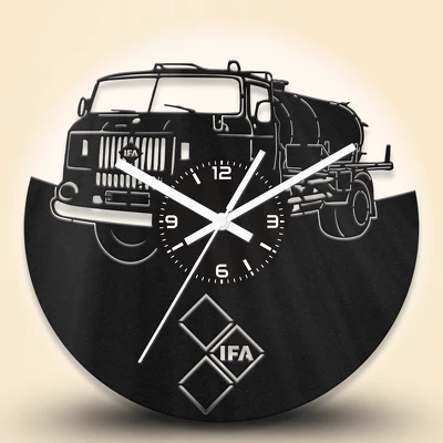 IFA W50 tartályos teherautó fa falióra