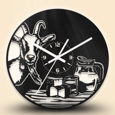 Kecskesajt készítő fa falióra