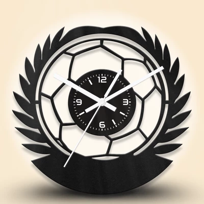 Kézilabdás fa falióra