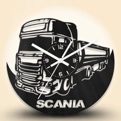 Scania billenőplatós kamionos fa falióra