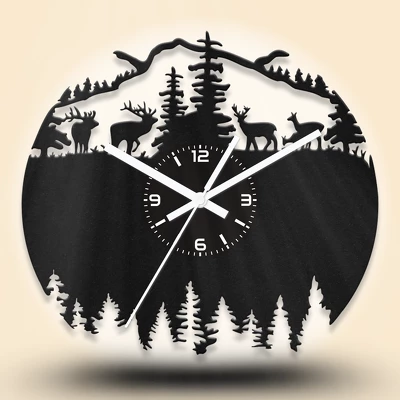 Szarvascsordás fa falióra