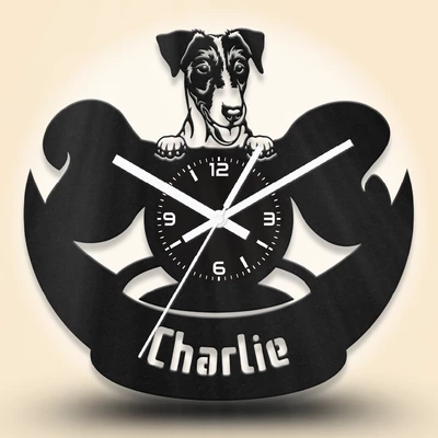 Fox Terrier kutyafejes fa falióra