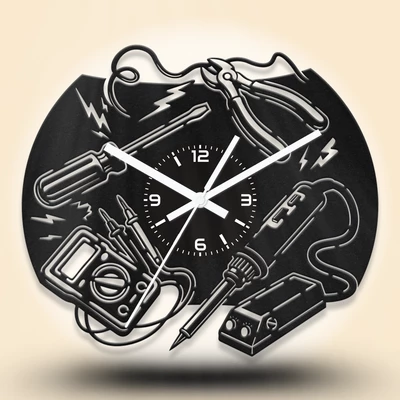 Elektronikai műszerész fa falióra